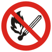 P 02 Запрещается пользоваться открытым огнем и курить - Изготовление знаков и стендов, услуги печати, компания «ЗнакЪ 96»